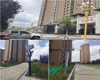 甘肅平涼新世紀集團世紀花園庭院燈路、景觀路燈項目